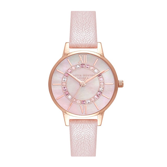 OLIVIA BURTON|Wonderland ワンダーランド パールピンク&ローズゴールド+クラシックス インターリンクブレスレット(ギフトセット) 画像3