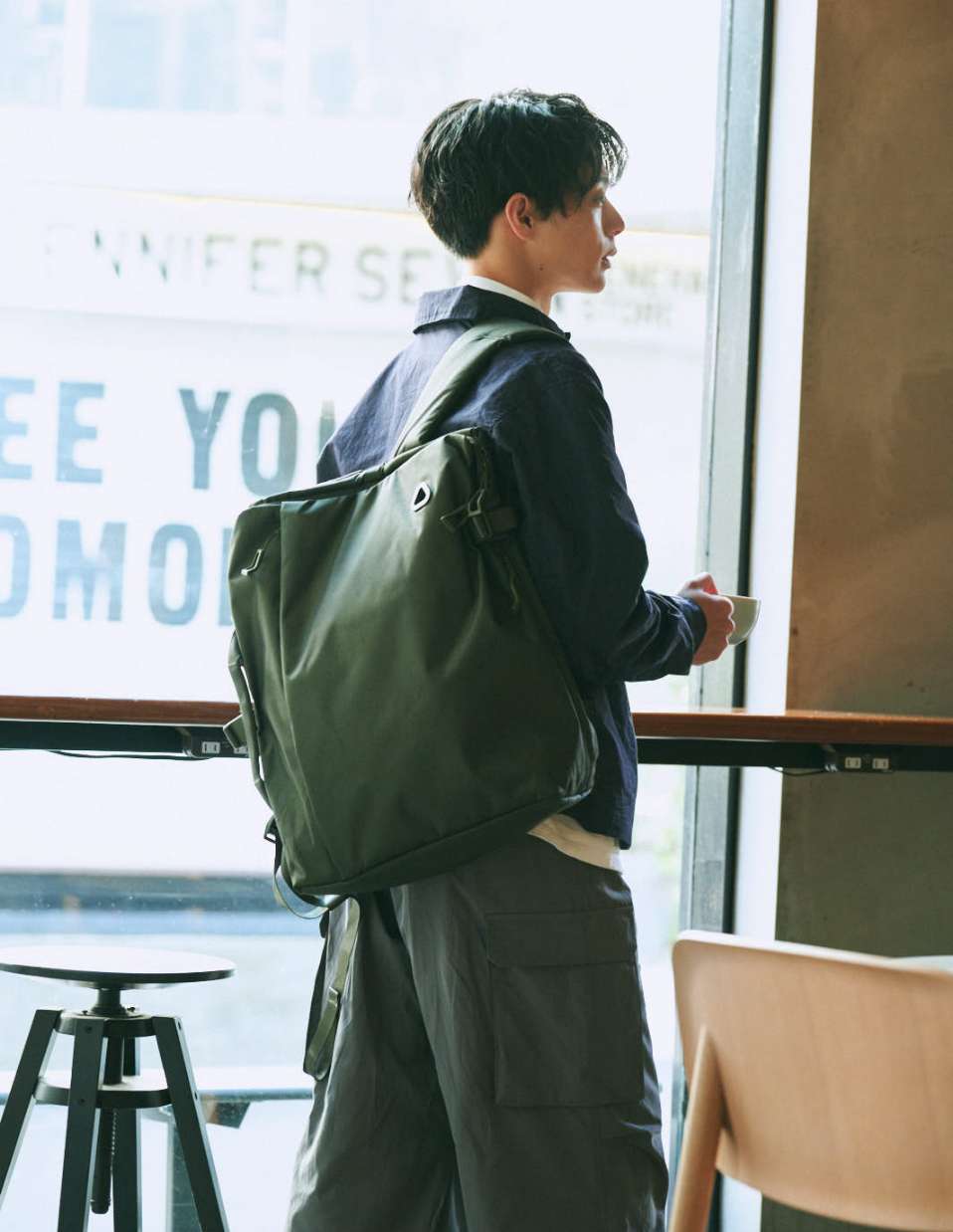 uF ユーエフ｜DIRECTOR’S BAG ディレクターズバッグ オリーブカーキ Lサイズ 画像19