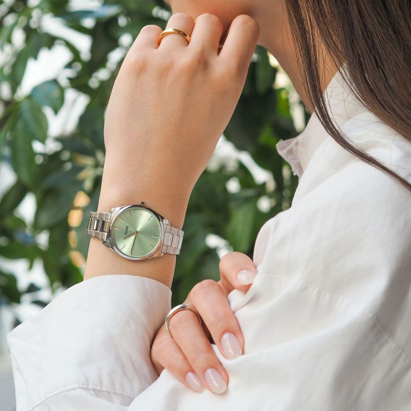 CLUSE クルース|Feroce Petite フェローチェペティット スチール グリーン シルバー 画像5