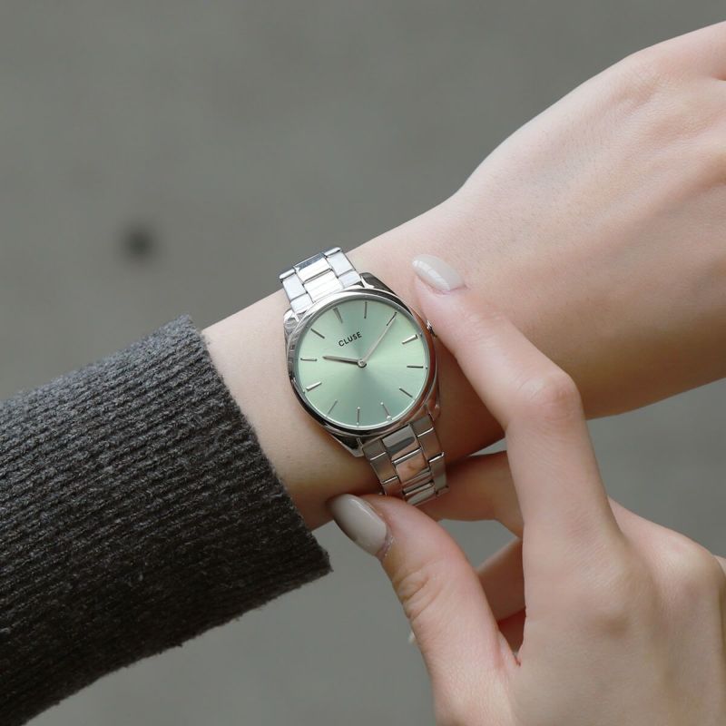 CLUSE クルース|Feroce Petite フェローチェペティット スチール グリーン シルバー 画像4