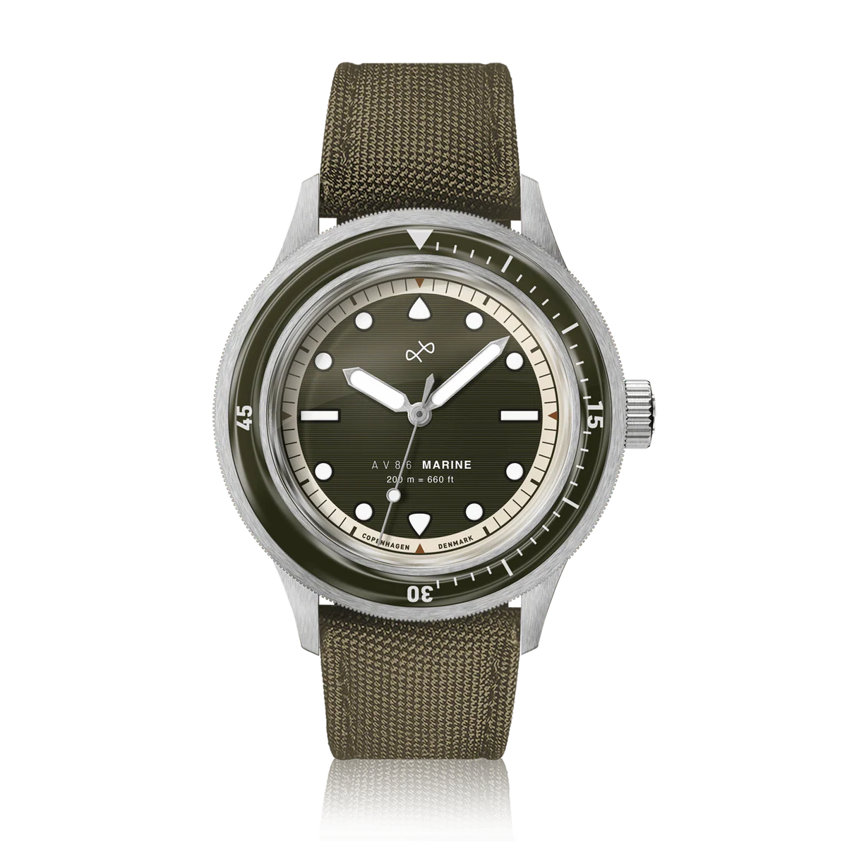 AV86(旧 ABOUT VINTAGE)|1956 Marine 41mm Steel/Green 画像1