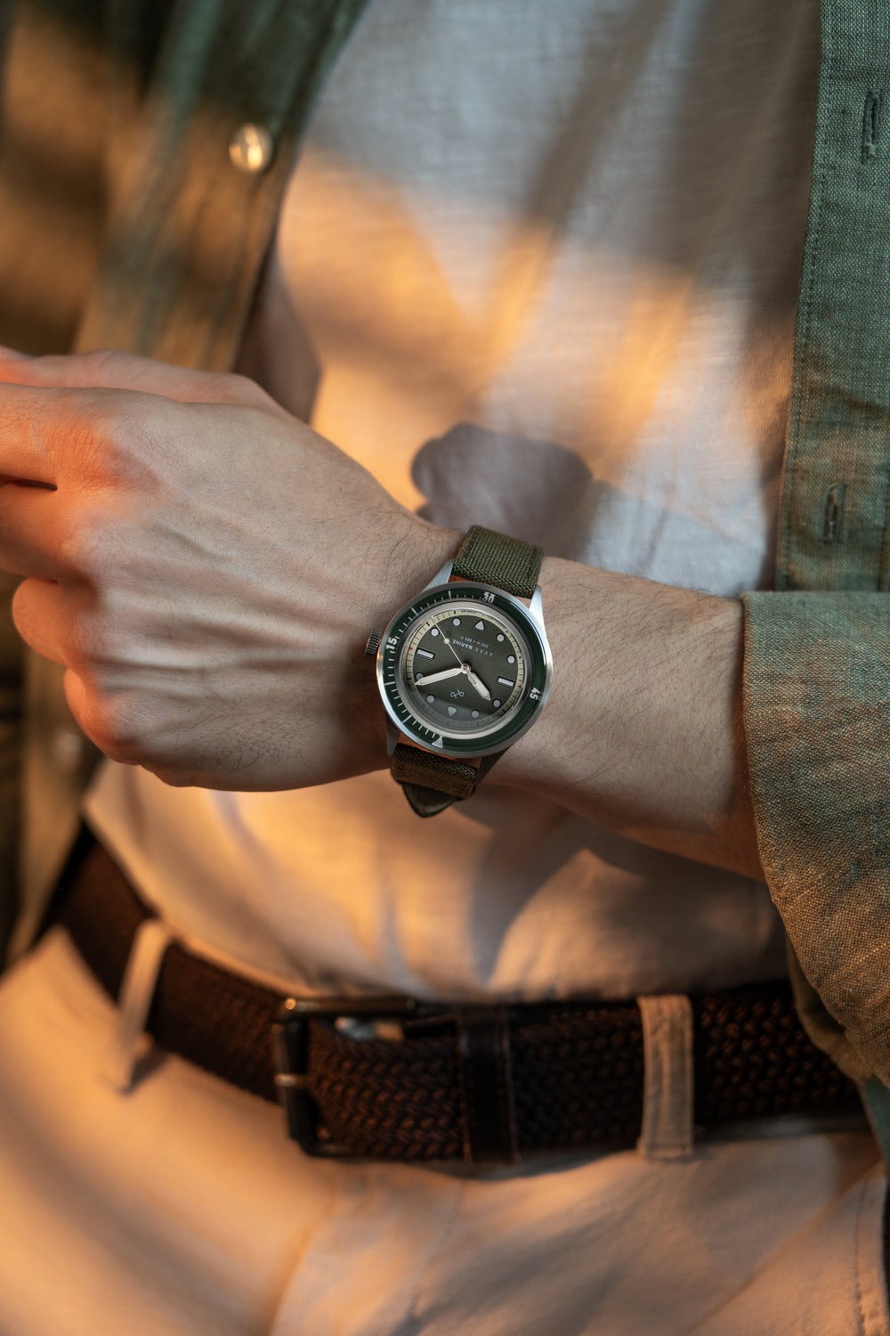 AV86(旧 ABOUT VINTAGE)|1956 Marine 41mm Steel/Green 画像5