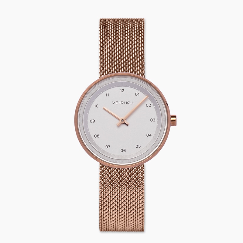 VEJRHOJ│Petite ARCTIC 34mm ペティット アークティック ローズゴールドメッシュ 画像1