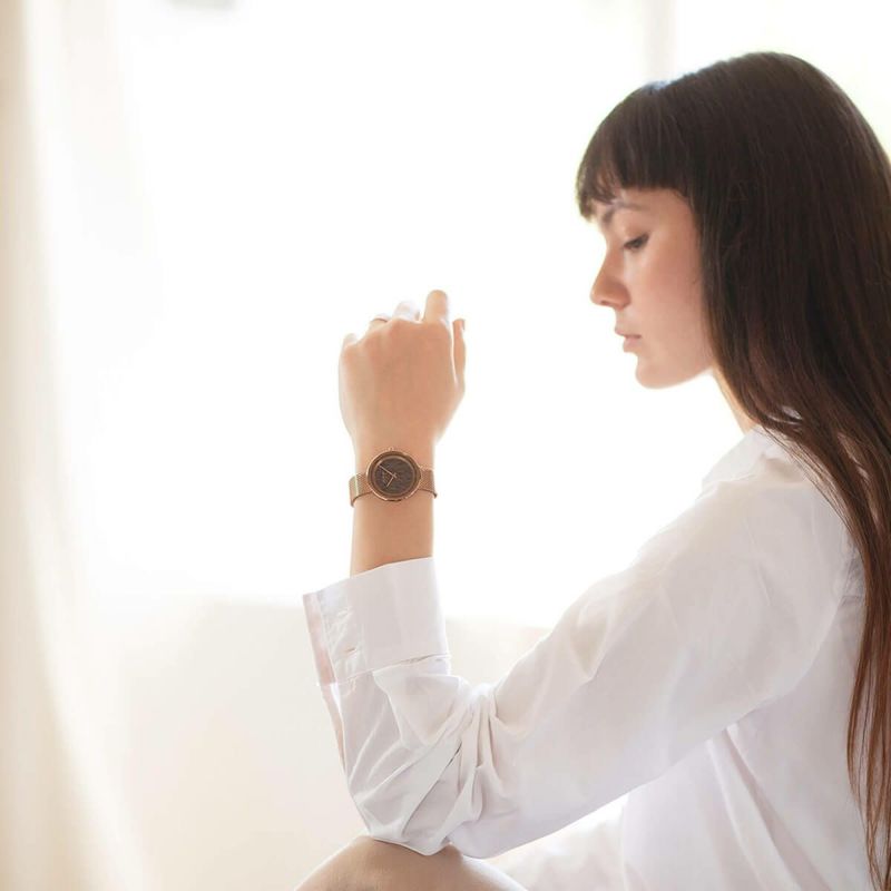 VEJRHOJ│Petite The ROSE 34mm ペティット ローズ ローズゴールドメッシュ