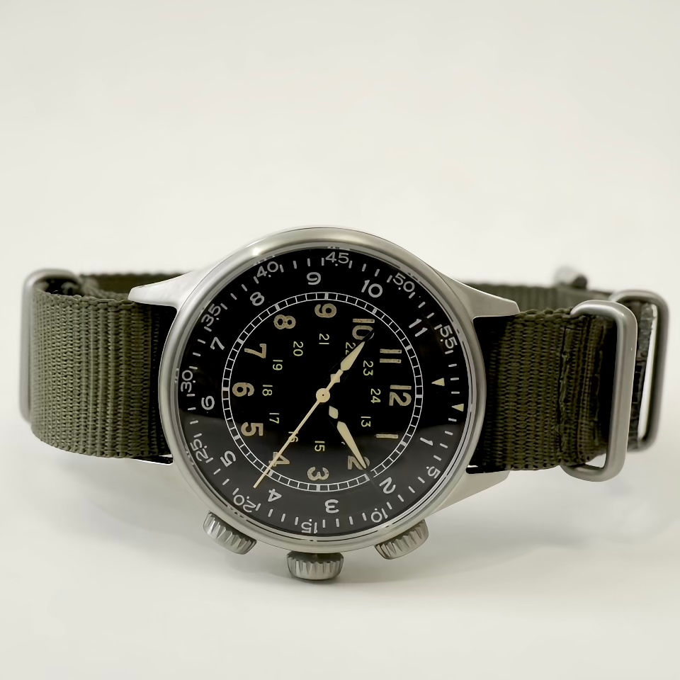 M.R.M.W. ｜TYPE A15 エラプスタイムウォッチ グリーン ナイロンNATOベルト 画像1