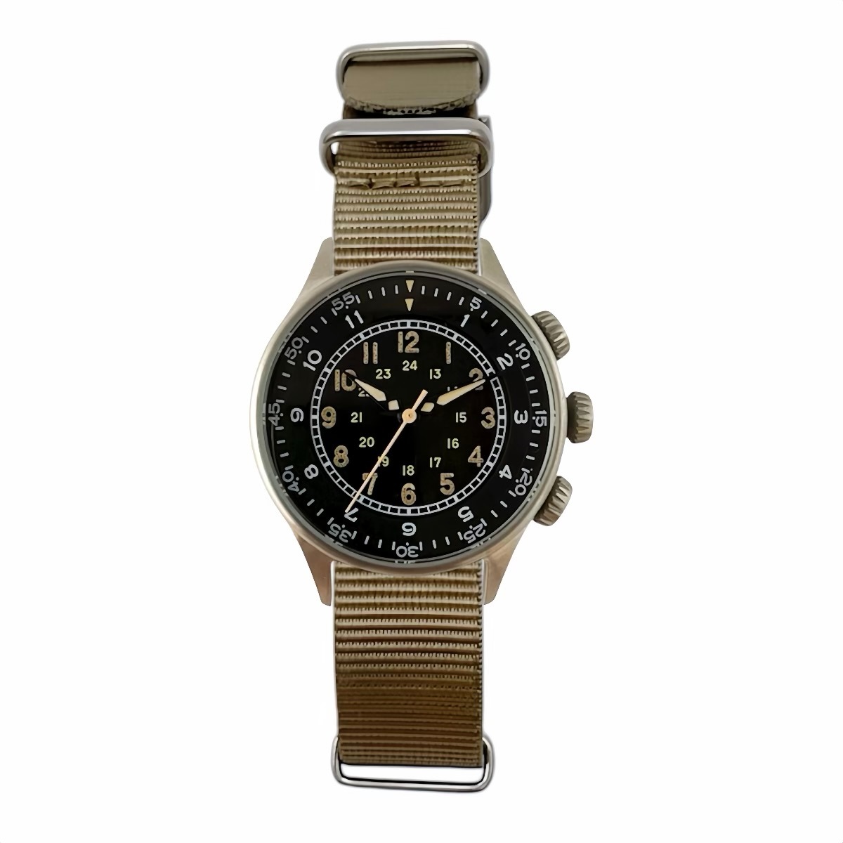 M.R.M.W. |TYPE A15 エラプスタイムウォッチ カーキ ナイロンNATOベルト 画像1