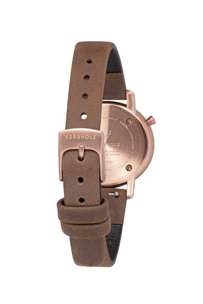KERBHOLZ（カーブホルツ）｜SOPHIE 27mm ソフィー オリーブウッド タバコ ローズゴールド 画像2