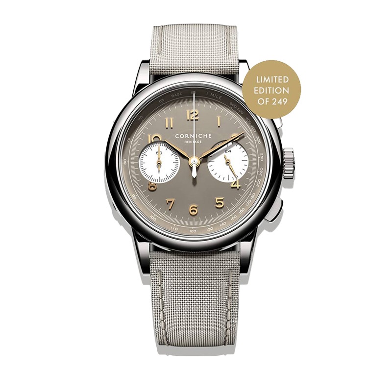 CORNICHE｜Heritage Chronograph〈世界249本限定〉ヘリテージクロノグラフ Sand Militaire II サンドベージュ 画像1