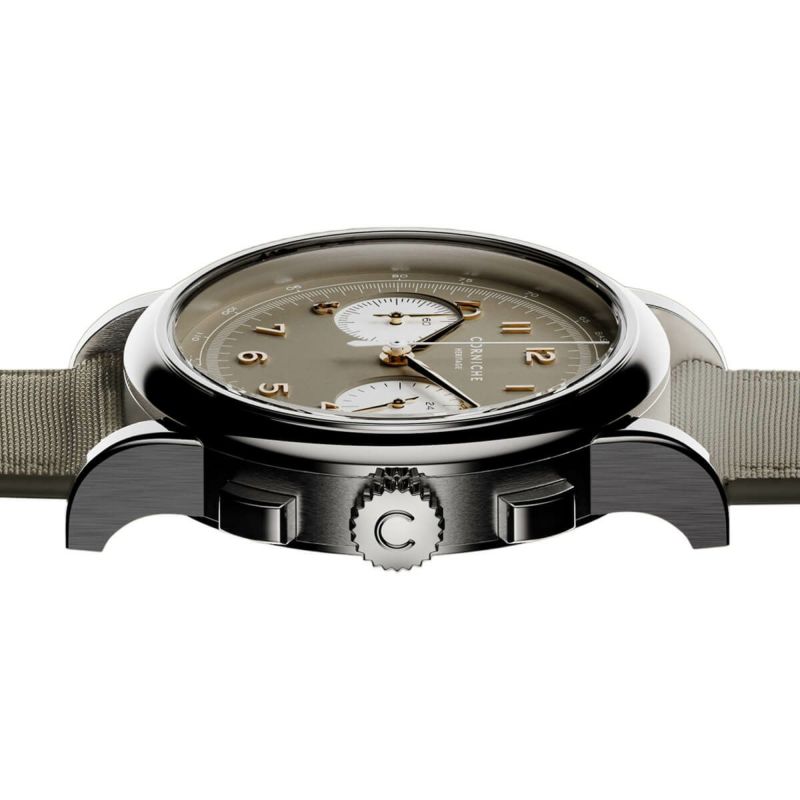 CORNICHE｜Heritage Chronograph〈世界249本限定〉ヘリテージクロノグラフ Sand Militaire II サンドベージュ 画像3