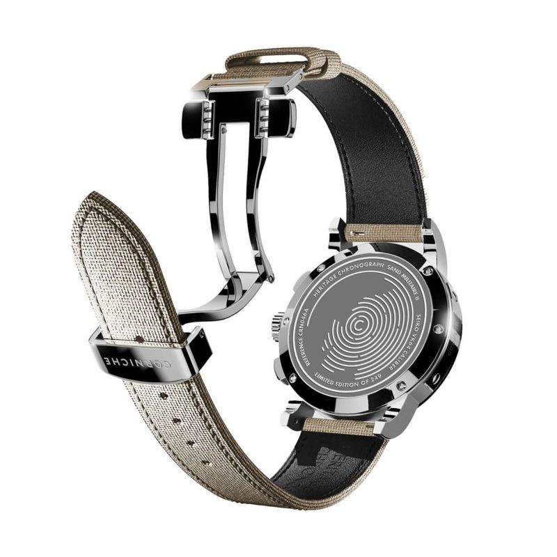 CORNICHE｜Heritage Chronograph〈世界249本限定〉ヘリテージクロノグラフ Sand Militaire II サンドベージュ 画像5