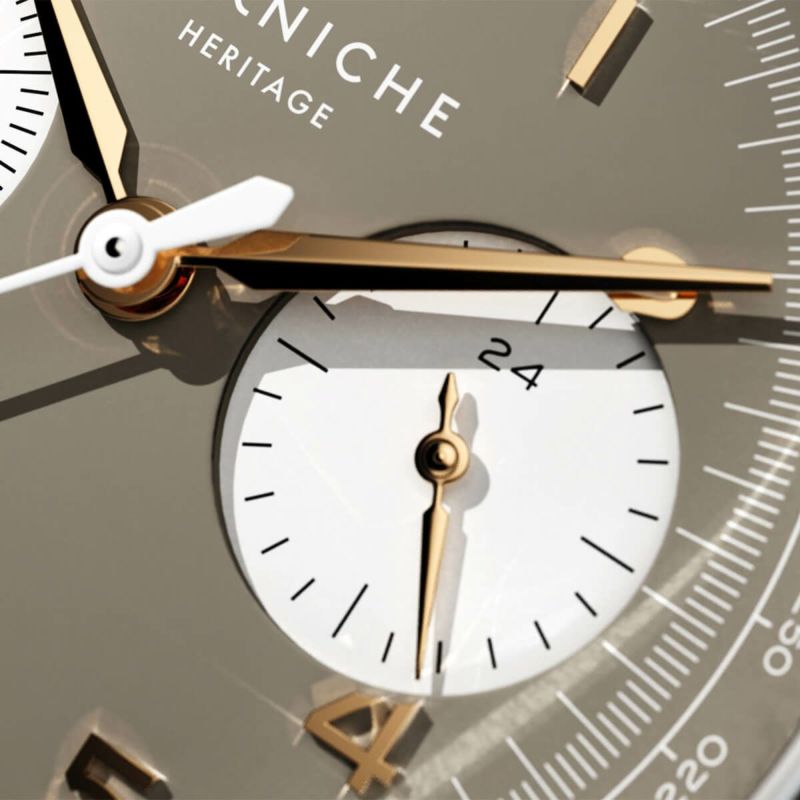 CORNICHE｜Heritage Chronograph〈世界249本限定〉ヘリテージクロノグラフ Sand Militaire II サンドベージュ 画像6