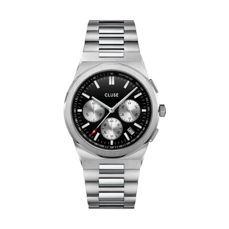 CLUSE クルース|Vigoureux Chrono ヴィグルークロノ ブラックシルバー シルバー 画像1
