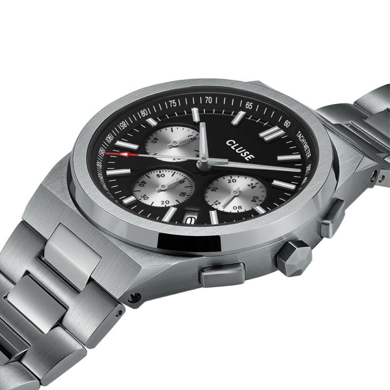 CLUSE クルース|Vigoureux Chrono ヴィグルークロノ ブラックシルバー シルバー 画像2
