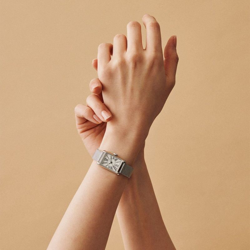 MATOW｜Tsuki 朧月 スクエア シルバー メッシュ サークルローマン 画像2