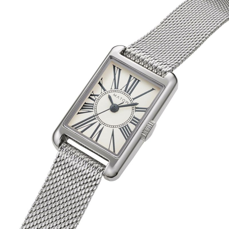 MATOW｜Tsuki 朧月 スクエア シルバー メッシュ サークルローマン 画像3