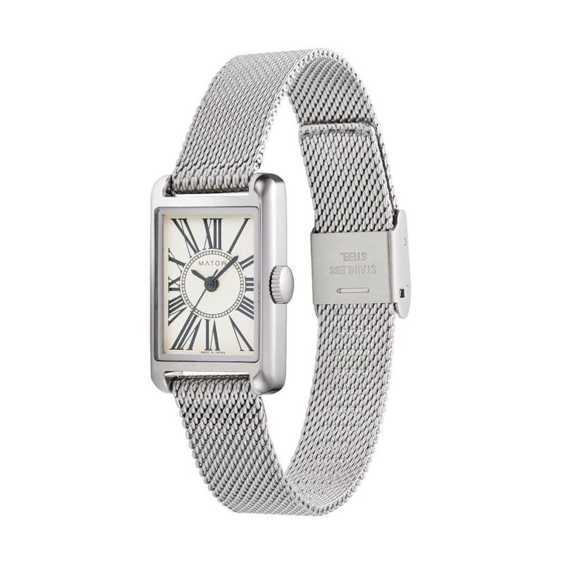 MATOW｜Tsuki 朧月 スクエア シルバー メッシュ サークルローマン 画像4