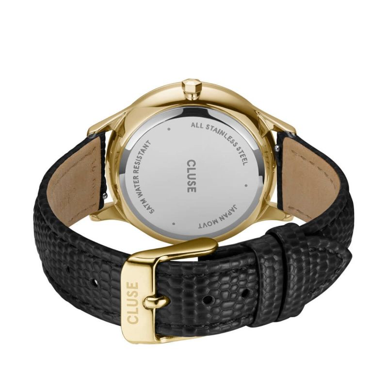 CLUSE クルース｜Minuit Multifunction ミニュイマルチファンクション ゴールド ブラック レザーベルト 画像3