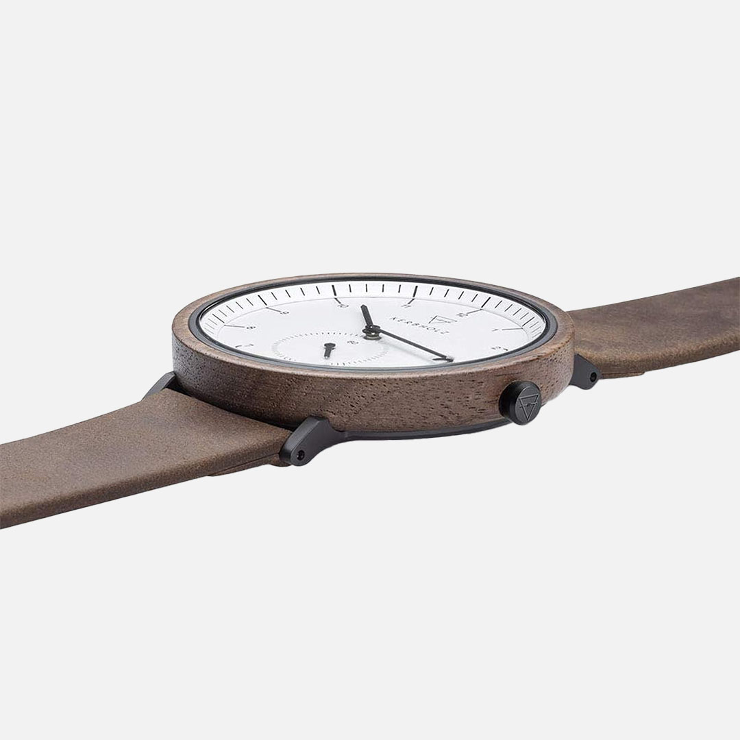 【完売】KERBHOLZ カーブホルツ|ANTON 42mm アントン ウォールナット ブラック タバコ 画像3