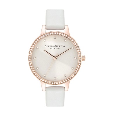OLIVIA BURTON｜Classics〈数量限定〉クラシックス サンレイ スパークル ローズゴールド ベゼルダイヤル ブラッシュレザーベルト 画像1