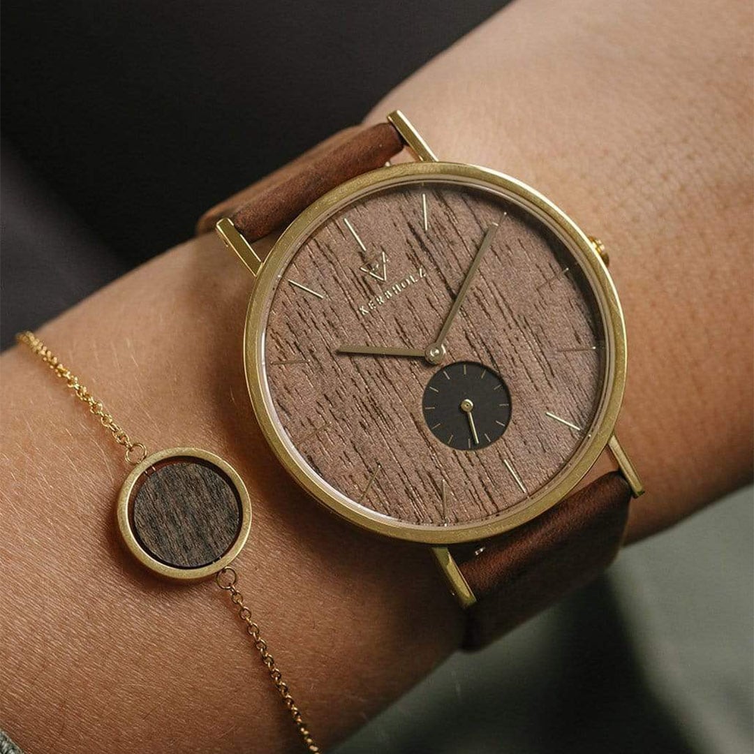 KERBHOLZ|FRITZ 40mm フリッツ ウォールナット ゴールド タバコ 画像2