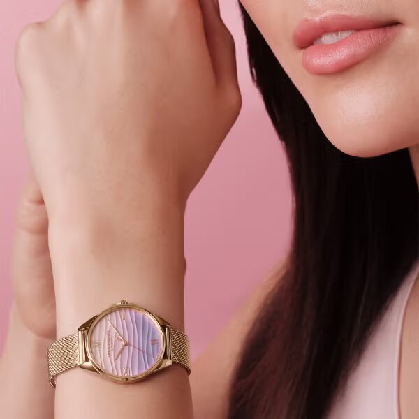大輪 オーロラピンクオレンジグラデーションローズ25番と41番 OLIVIA BURTON オリビアバートン 腕時計 レディース SIGNATURE