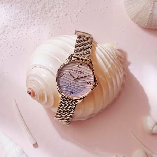 大輪 オーロラピンクオレンジグラデーションローズ25番と41番 OLIVIA BURTON オリビアバートン 腕時計 レディース SIGNATURE