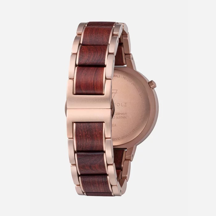 KERBHOLZ｜THEA 36mm テア ローズウッド ローズゴールド レッド 画像2