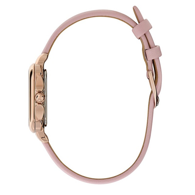 OLIVIA BURTON｜Classics クラシックス グロブナー クリスタル ローズゴールド サンレイ メロウローズ レザーベルト 画像5