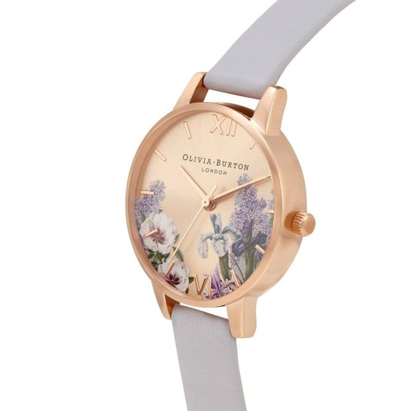 OLIVIA BURTON|Secret Garden シークレットガーデン ローズゴールド パルマバイオレットレザーベルト 画像3