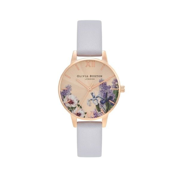 OLIVIA BURTON|Secret Garden シークレットガーデン ローズゴールド パルマバイオレットレザーベルト 画像1