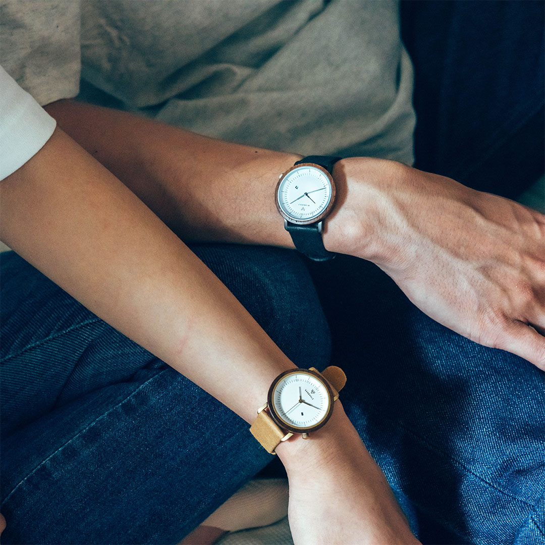 KERBHOLZ｜CARLA 36mm カーラ ウォールナット ゴールド マスタードヴィーガン 画像2