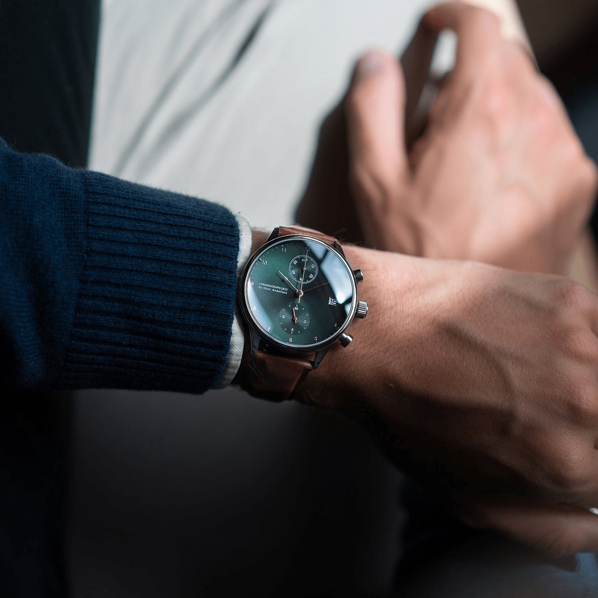AV86(旧 ABOUT VINTAGE)|1815 Chronograph 41mm Steel/Green 画像3
