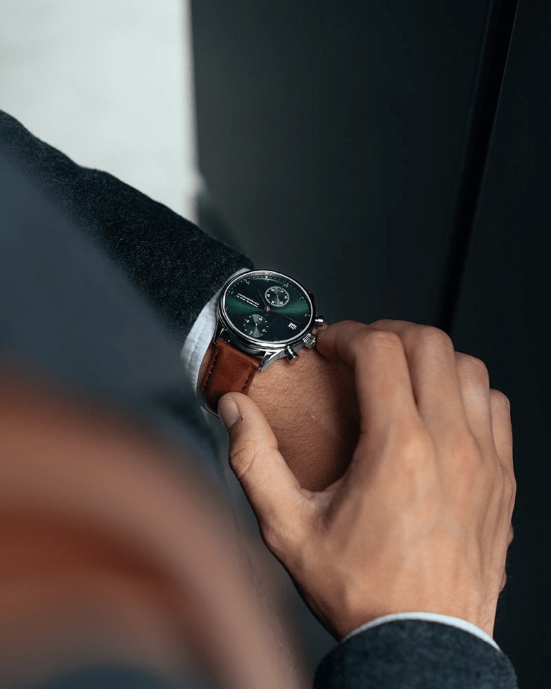 AV86(旧 ABOUT VINTAGE)|1815 Chronograph 41mm Steel/Green 画像5