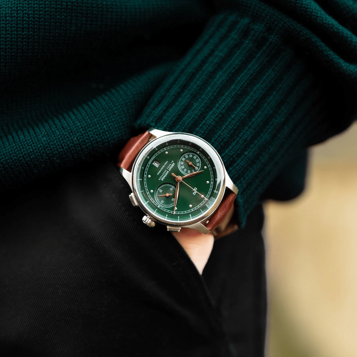 AV86（旧 ABOUT VINTAGE）｜1934 Telechron 42mm Steel/Green 画像2