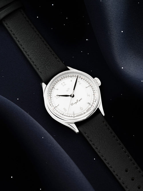 AV86（旧 ABOUT VINTAGE アバウトビンテージ）｜1968 Sixtyeight 39mm シックスティーエイト シルバー ホワイト ブラックレザーベルト 画像3