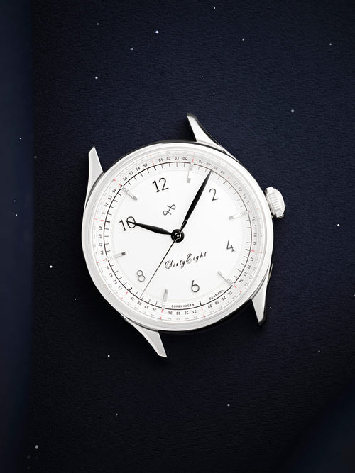 AV86（旧 ABOUT VINTAGE アバウトビンテージ）｜1968 Sixtyeight 39mm シックスティーエイト シルバー ホワイト ブラックレザーベルト 画像5