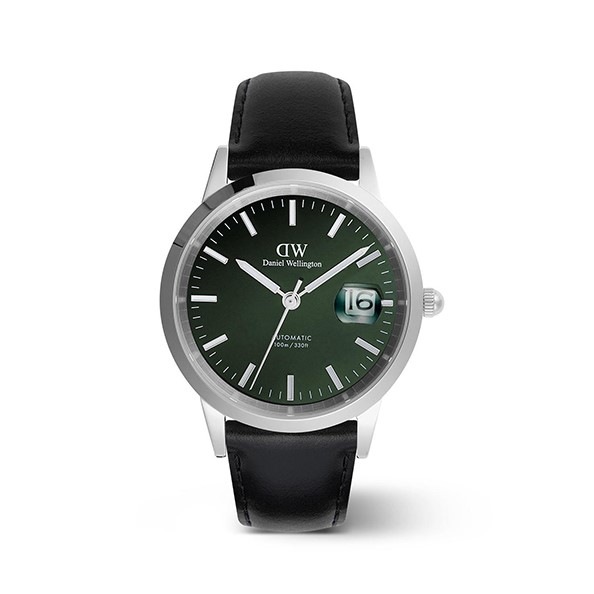 DANIEL WELLINGTON｜ Iconic Link Automatic 40mm アイコニックリンク オートマティック シェフィールド シルバー エメラルド エナメル（自動巻き） 画像1