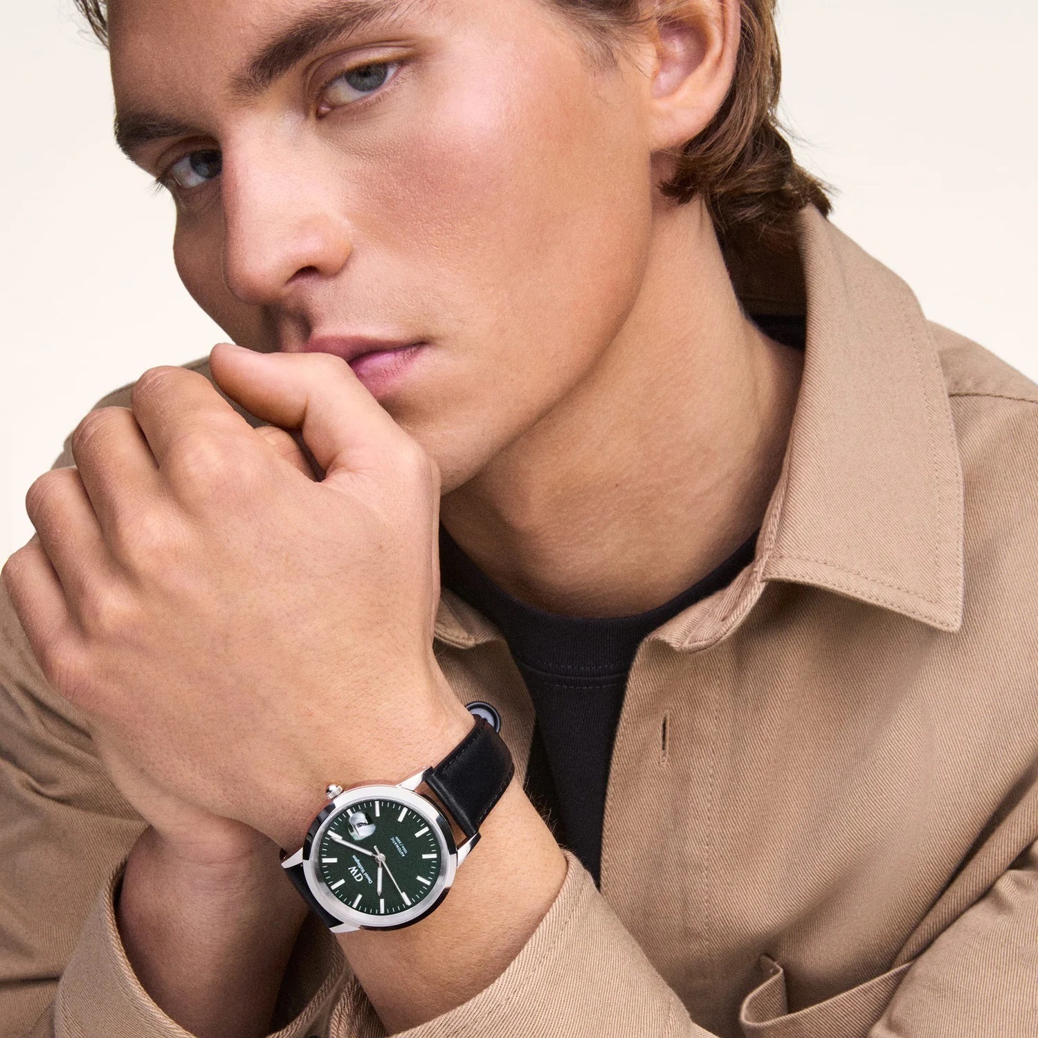 DANIEL WELLINGTON｜ Iconic Link Automatic 40mm アイコニックリンク オートマティック シェフィールド シルバー エメラルド エナメル（自動巻き） 画像2