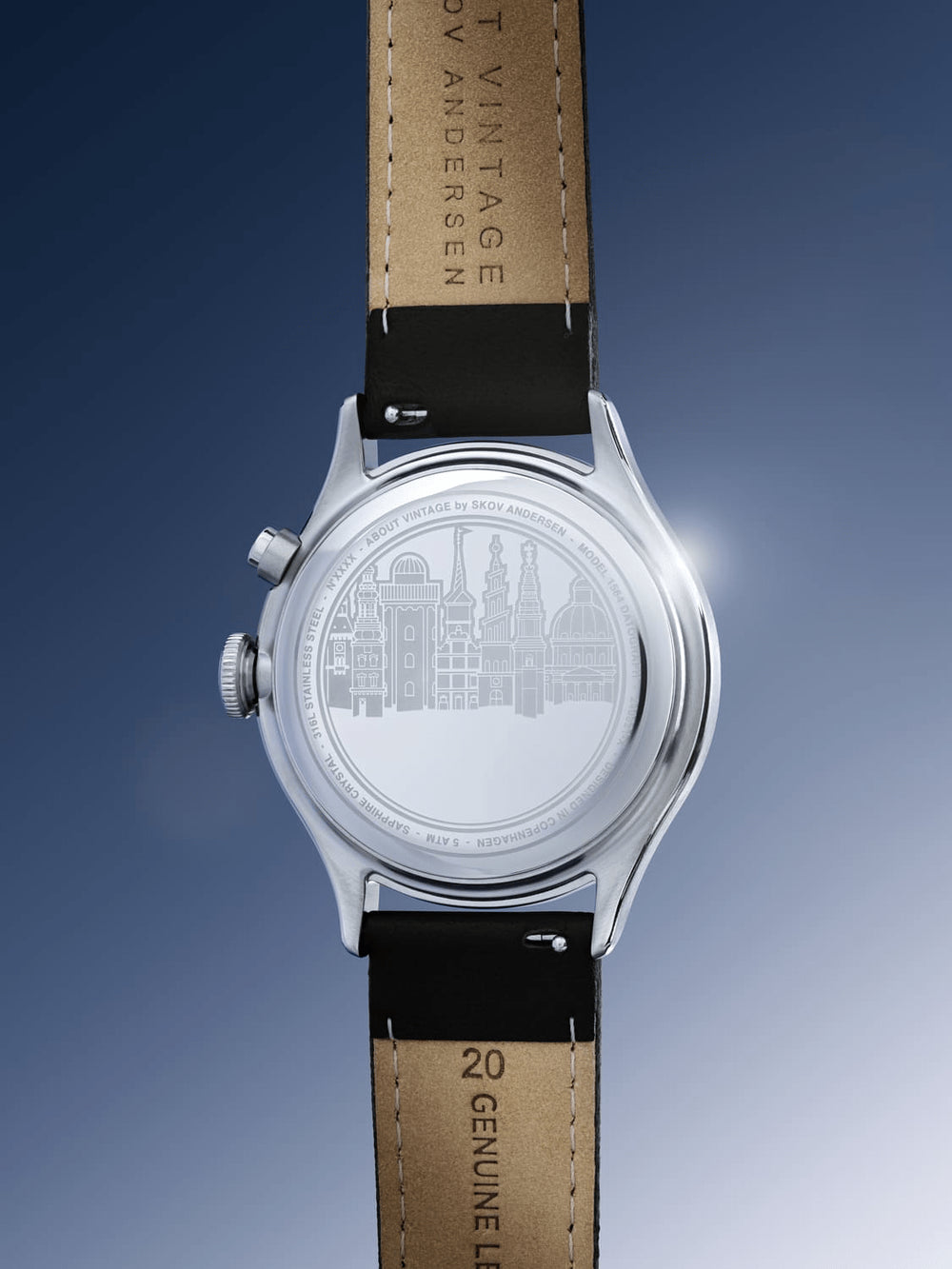 【500本限定】AV86(旧 ABOUT VINTAGE)|10th 1564 Chronodate Automatic 39mm/Black(自動巻き) 画像11