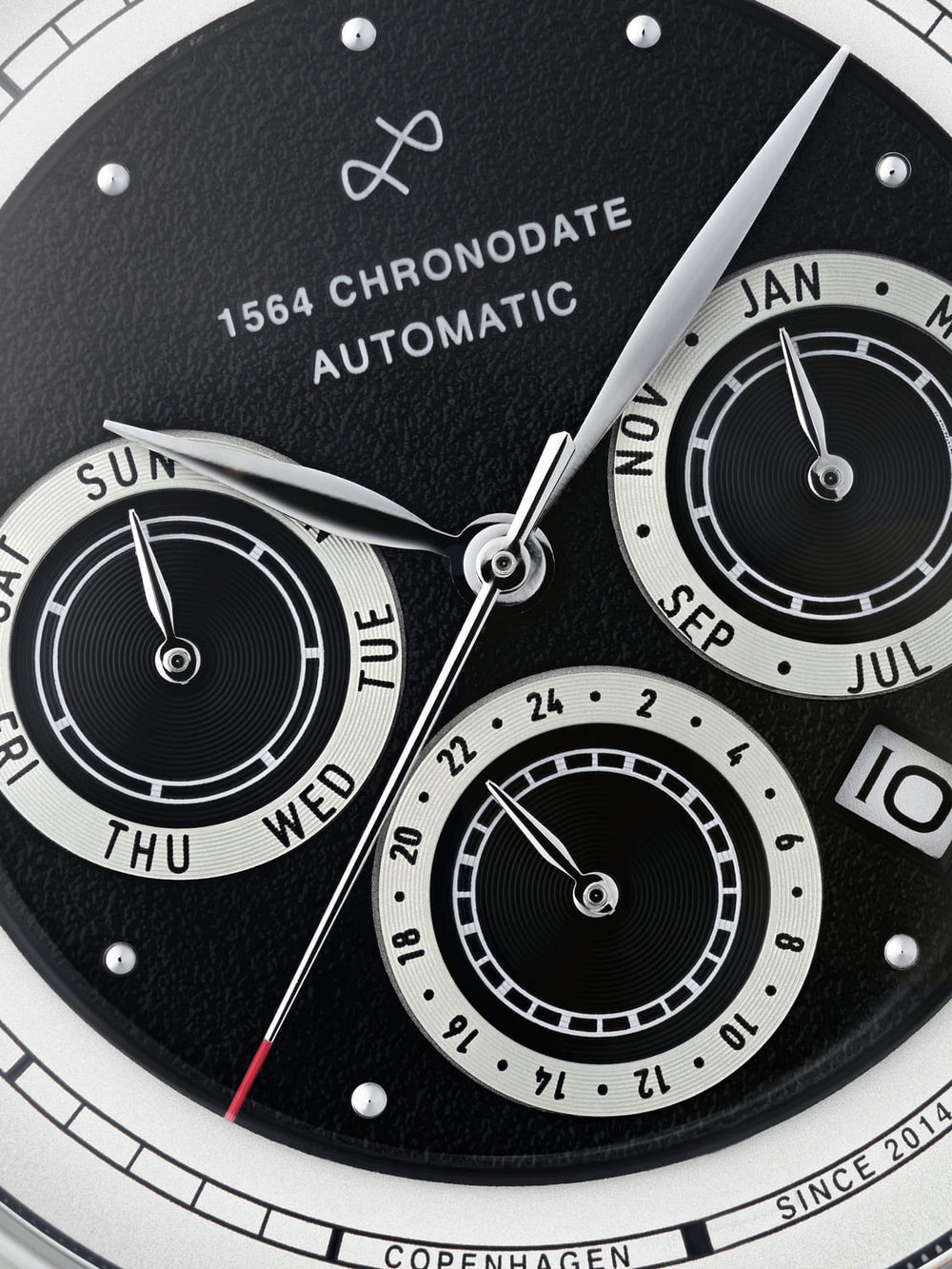 【500本限定】AV86(旧 ABOUT VINTAGE)|10th 1564 Chronodate Automatic 39mm/Black(自動巻き) 画像2