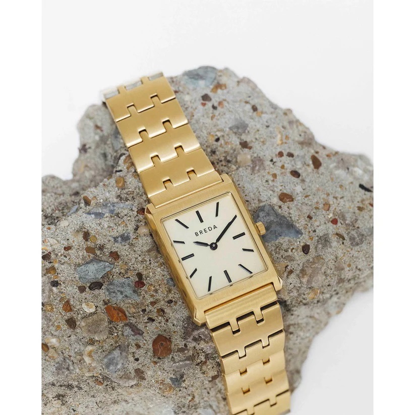 BREDA｜VIRGIL METAL ヴァージル メタル スクエア ゴールド ステンレスベルト 画像3