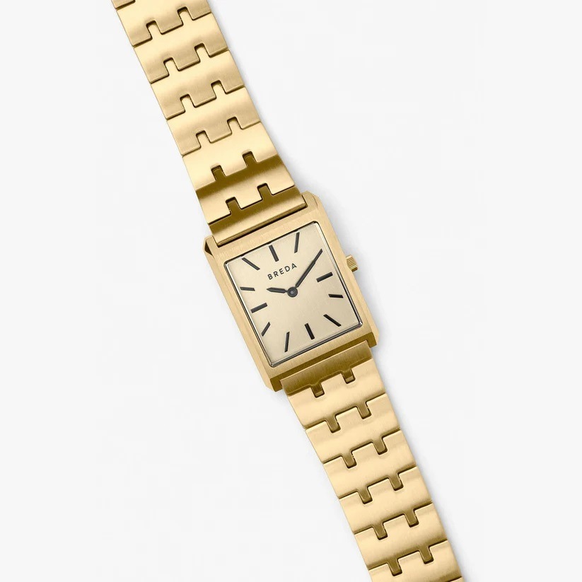 BREDA｜VIRGIL METAL ヴァージル メタル スクエア ゴールド ステンレスベルト 画像4