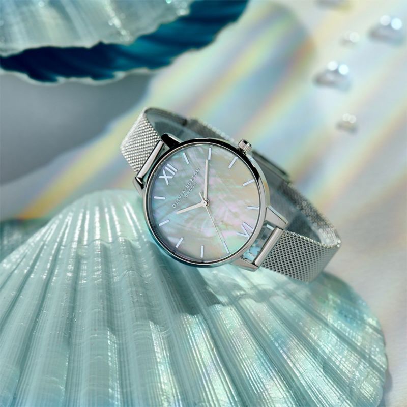 OLIVIA BURTON｜Under The Sea アンダーザシー ブルー ライラック オンブル ペールゴールドメッシュベルト 画像3