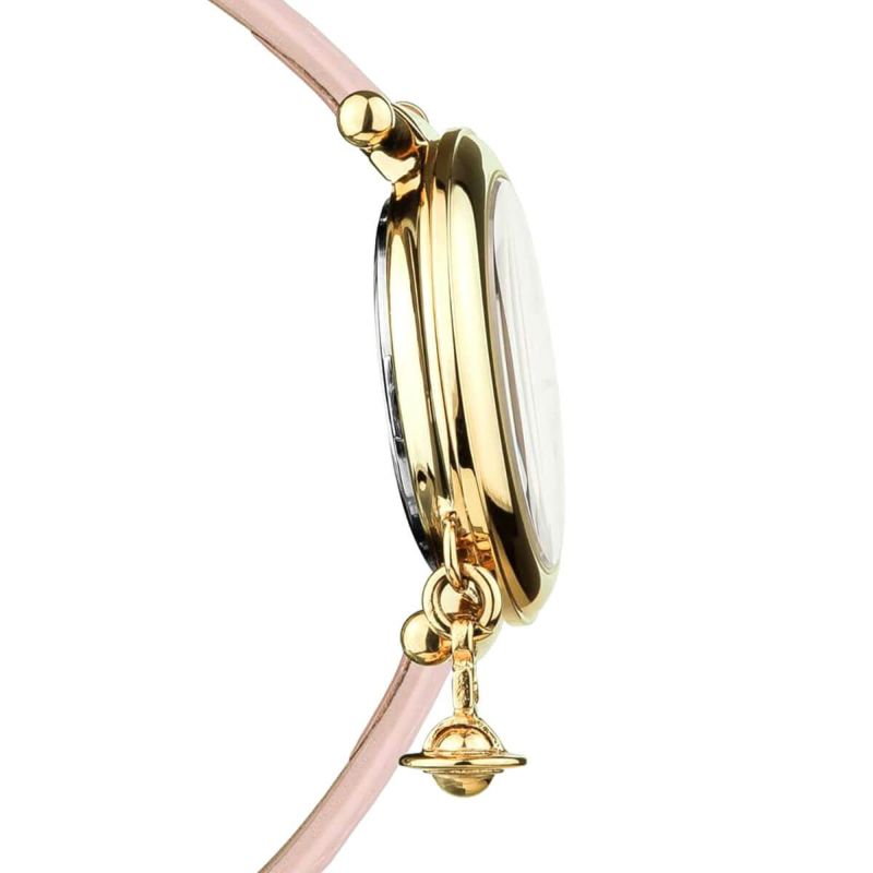Vivienne Westwood｜OrbII オーブ2 レディースクォーツウォッチ／ピンクダイヤル&ピンクレザー 画像2