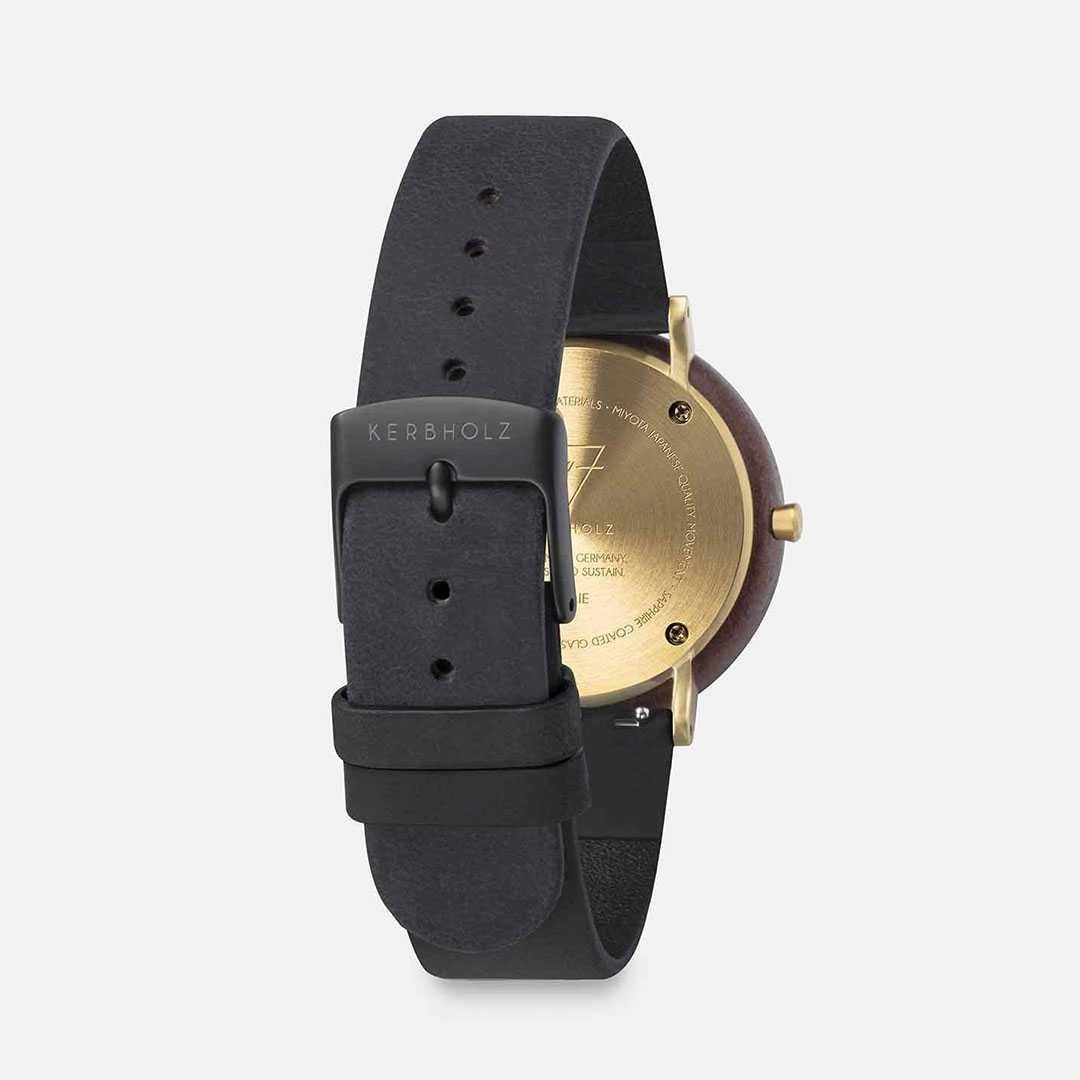 KERBHOLZ｜AMELIE 36mm アメリ ウォールナット ゴールド ブラック