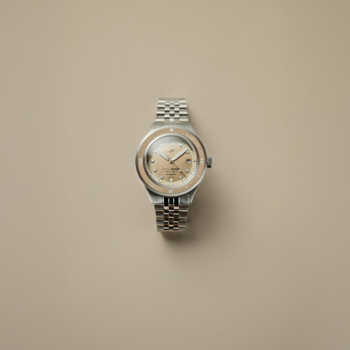 AV86(旧 ABOUT VINTAGE)|1956 Marine Automatic 41mm Steel/Sand(自動巻き) 画像4