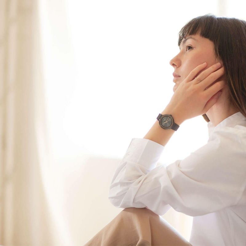 VEJRHOJ│Petite BLACK＆GOLD 34mm ペティット ブラック＆ゴールド ブラックメッシュ 画像5