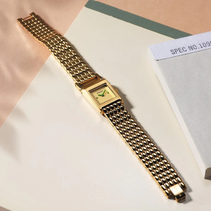 BREDA｜REVEL レーヴェル スクエア ゴールド ステンレスベルト 画像4