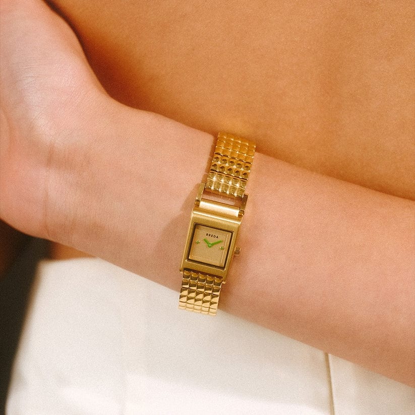 BREDA｜REVEL レーヴェル スクエア ゴールド ステンレスベルト 画像7
