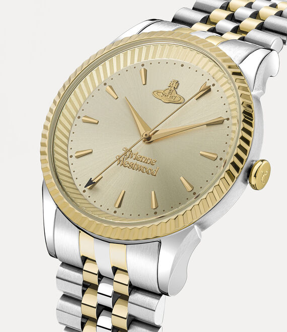 Vivienne Westwood｜Seymour シーモア レディース クォーツウォッチ／シャンパン ダイヤル&ツートンステンレススティールブレスレット 画像3